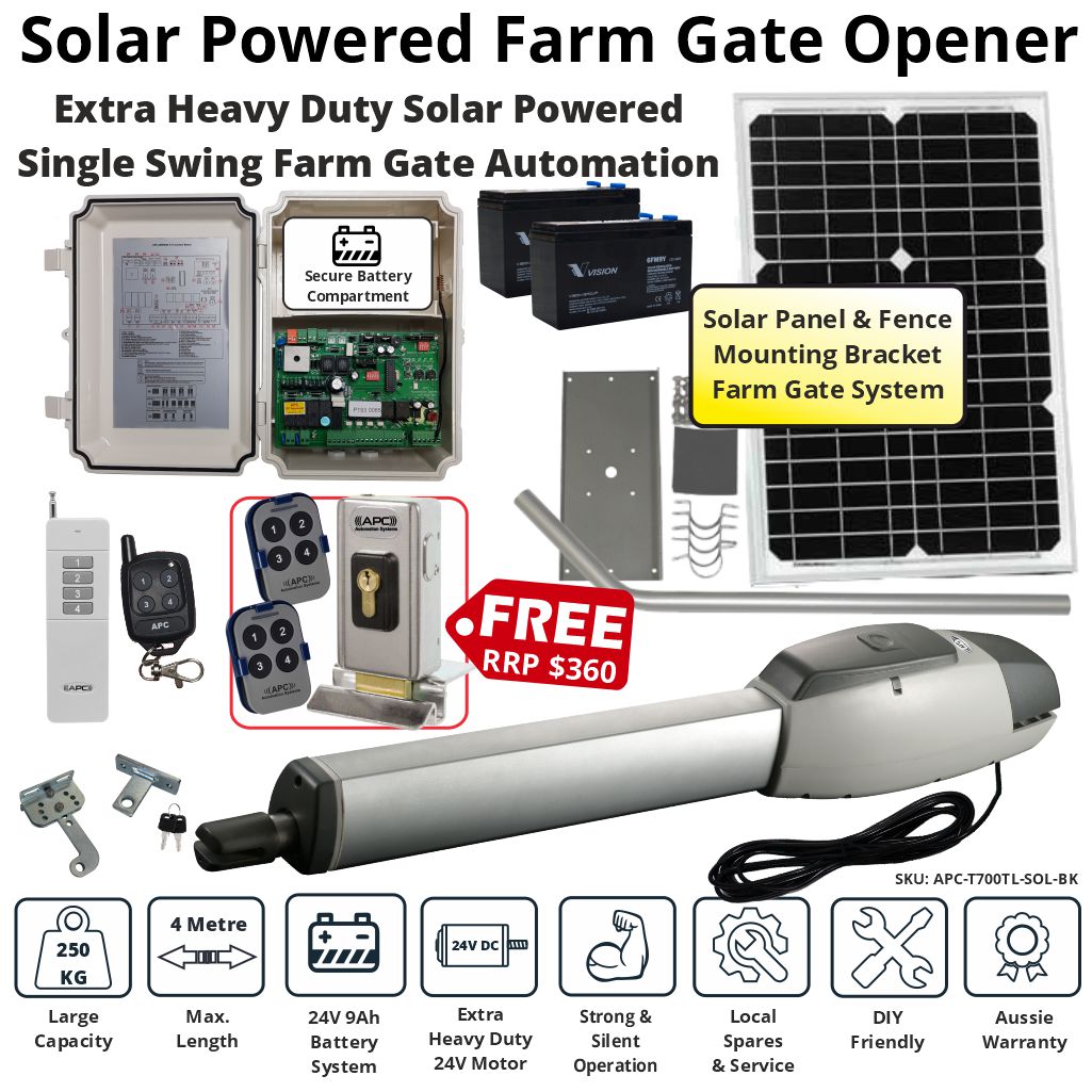 Automatic Farm Gate Solar Kits Solar Powered Electric Gate Opener