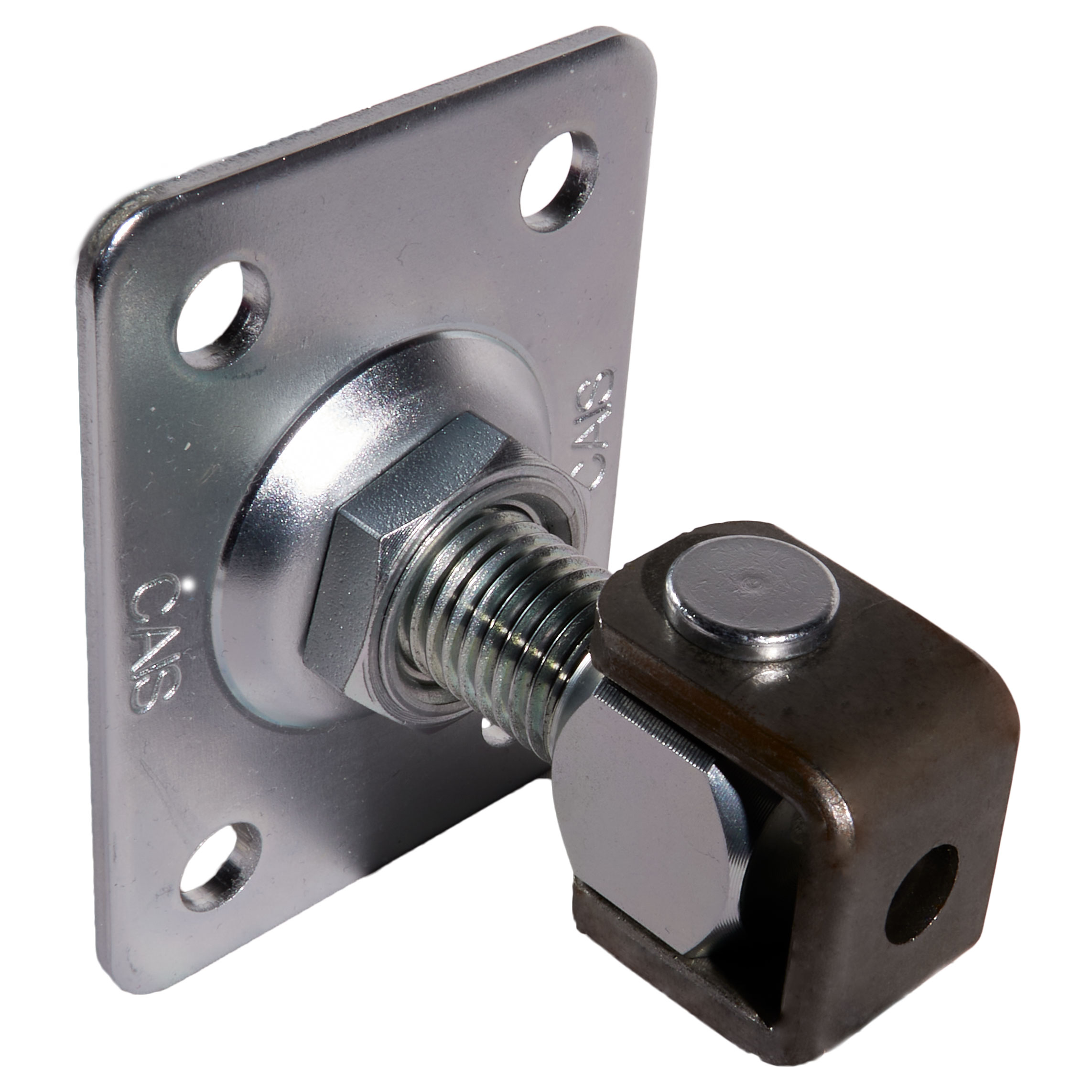 220KG Adjustable Hinge With Plate, Fixed, CAIS HP 24 R Galvanized Gate Hinge