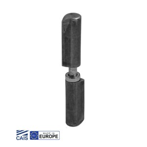 Bullet Hinges (Weld-On / Weld-On) with Bearing Washer Steel Pin for Swing Gates, Bi-Fold Driveway Gates, Made in Europe | CAIS HTW-140 Gate Hinge with Heavy-Duty Bearing Washer and Steel Pin