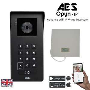 Direct to Smartphone  Advanced IP WiFi Video Intercom System With Call Button and Keypad | QR Code Access | Activity Log | Motion Detection | Two Relays | Google Home & Alexa Integration | Designed with WiFi Connectivity into Internet Network | Video Door Bell, Secure Smart Access Control via Mobile APP and Keypad