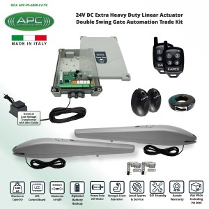 Double Swing Gate Opener, Automatic Motorized Remote Controls Gate, Gate Automation System DIY Kit