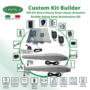 Double Swing Gate Opener, Automatic Motorized Remote Controls Gate, Gate Automation System DIY Kit