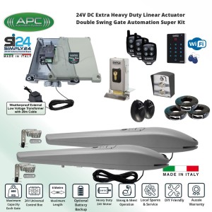 Double Swing Gate Opener, Automatic Motorized Remote Controls Gate, Gate Automation System DIY Kit